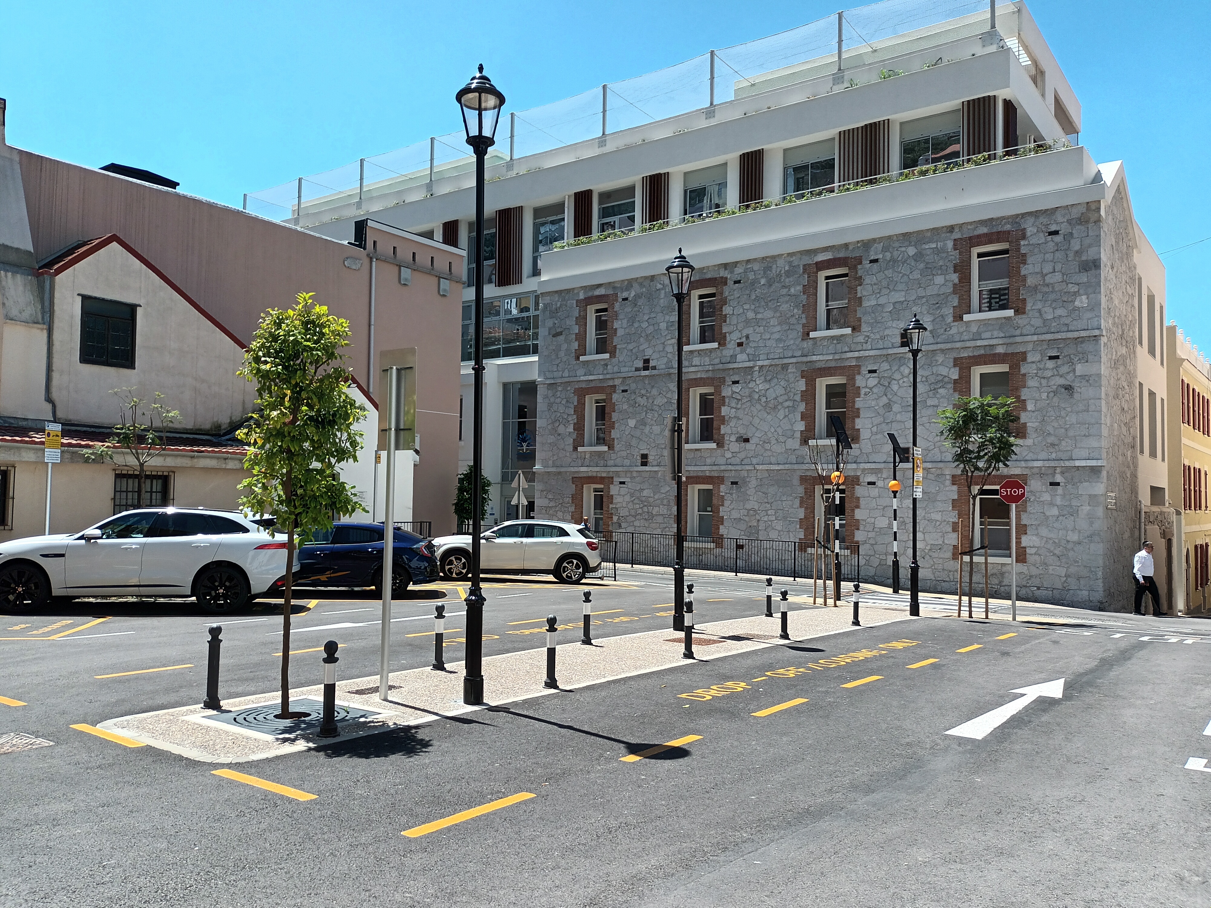 New School drop off area, Gibraltar